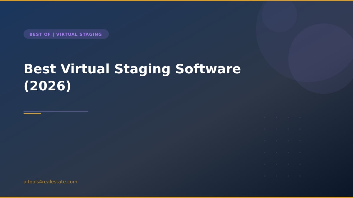 Best Virtual Staging Software (2026)