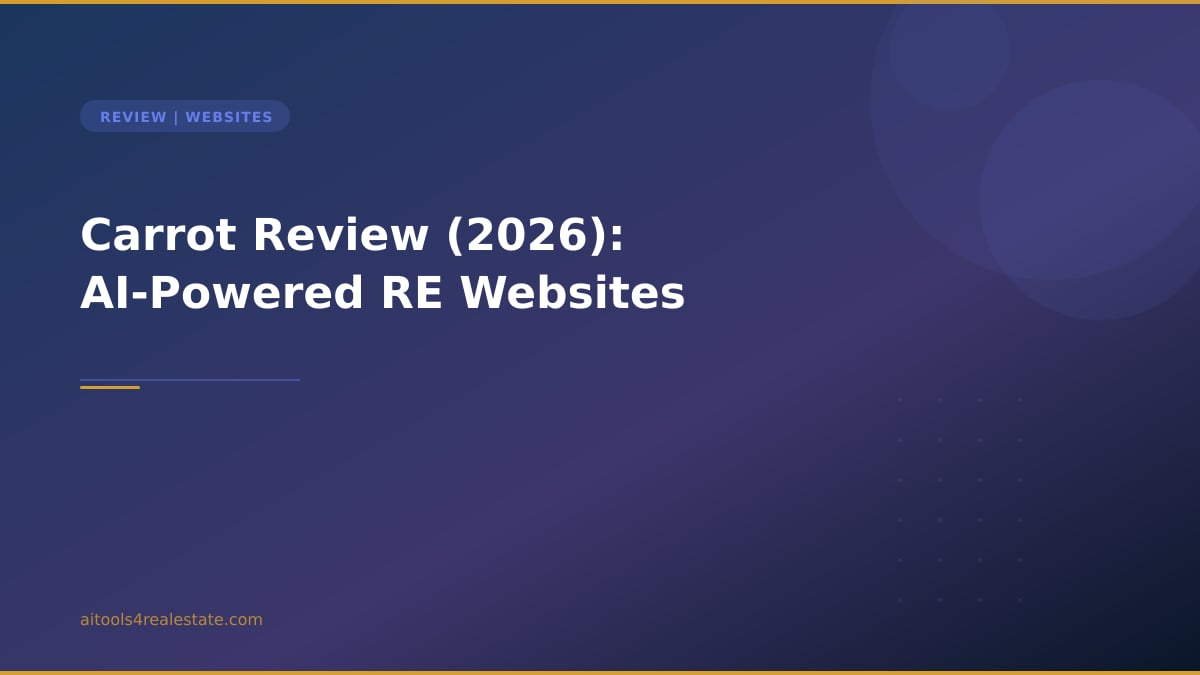 Carrot Review (2026): AI-Powered RE Websites