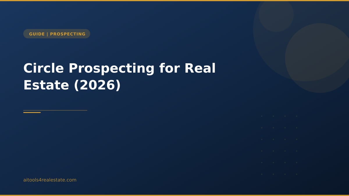 Circle Prospecting for Real Estate (2026)
