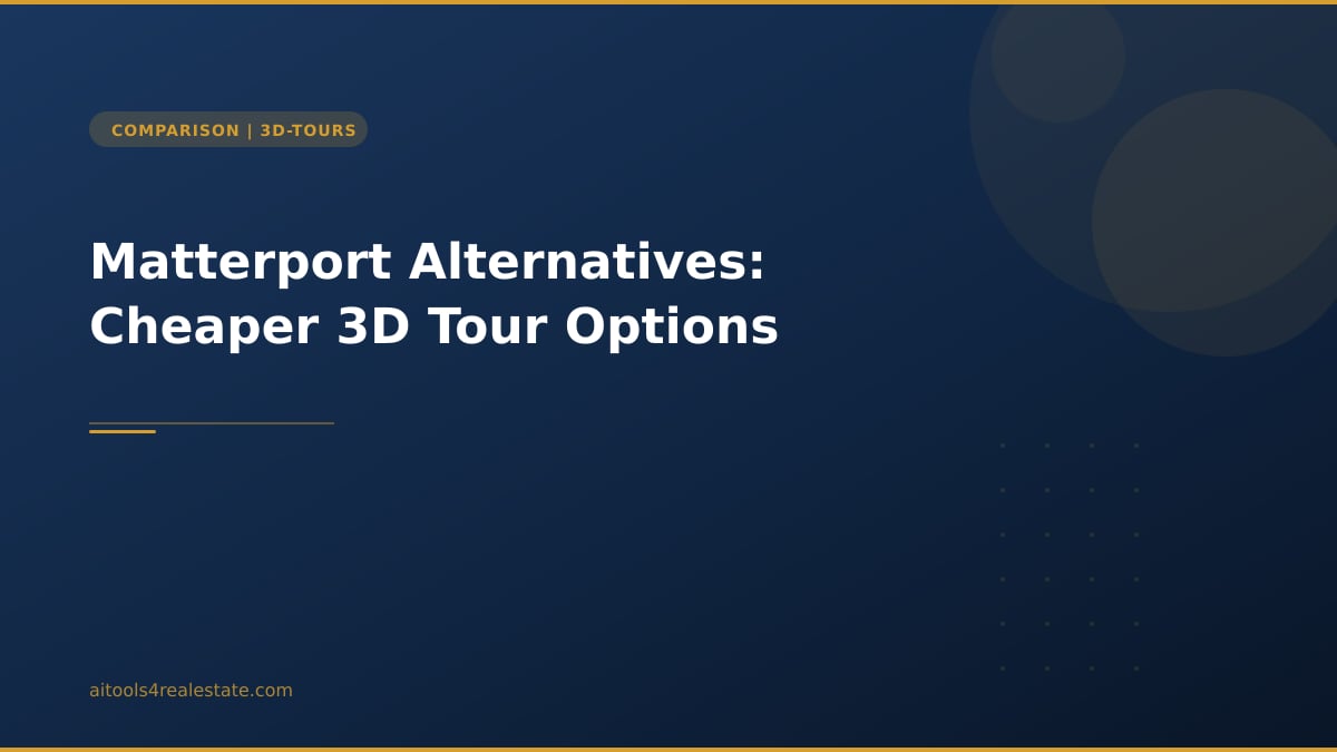 Matterport Alternatives: Cheaper 3D Tour Options