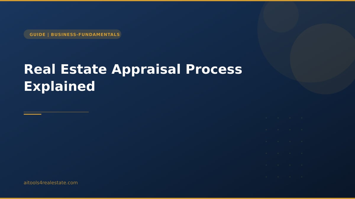 Real Estate Appraisal Process Explained
