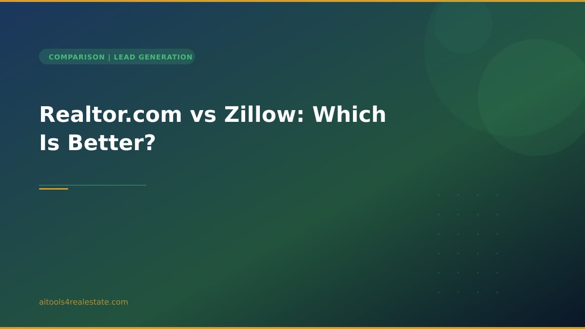 Realtor.com vs Zillow: Which Is Better?