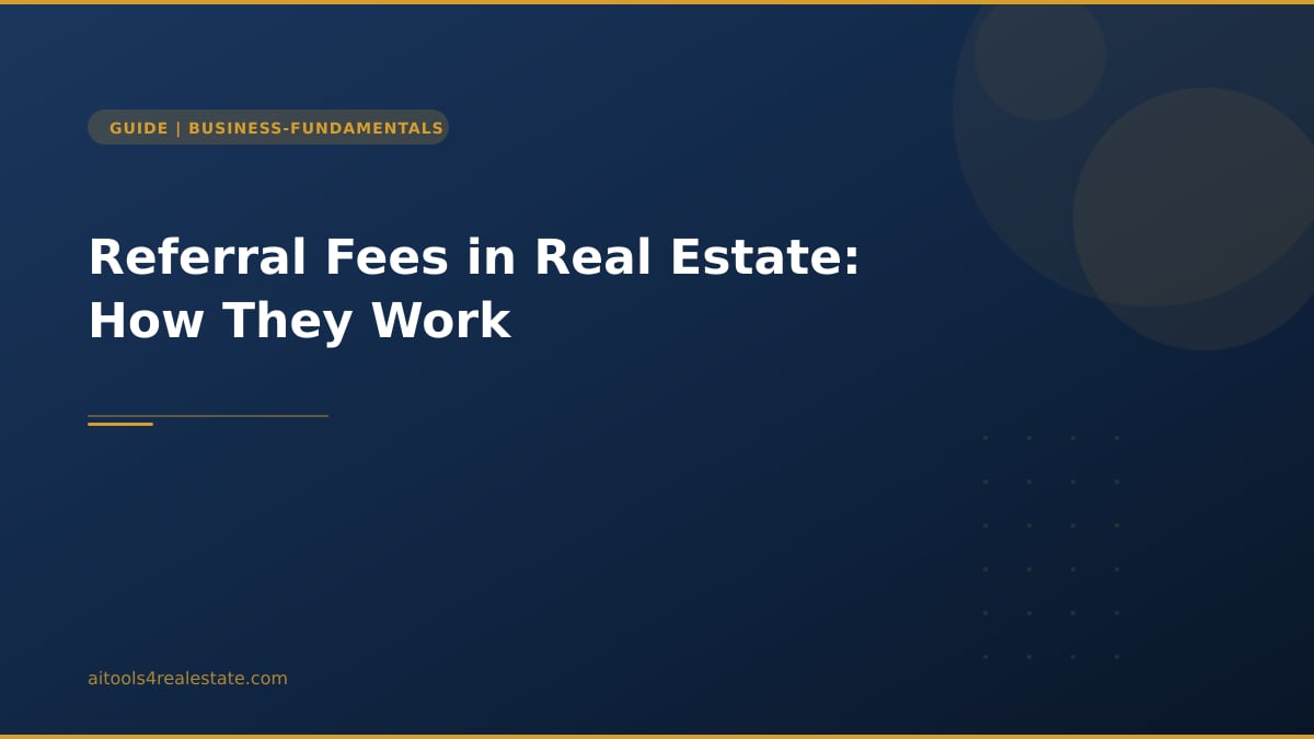 Referral Fees in Real Estate: How They Work